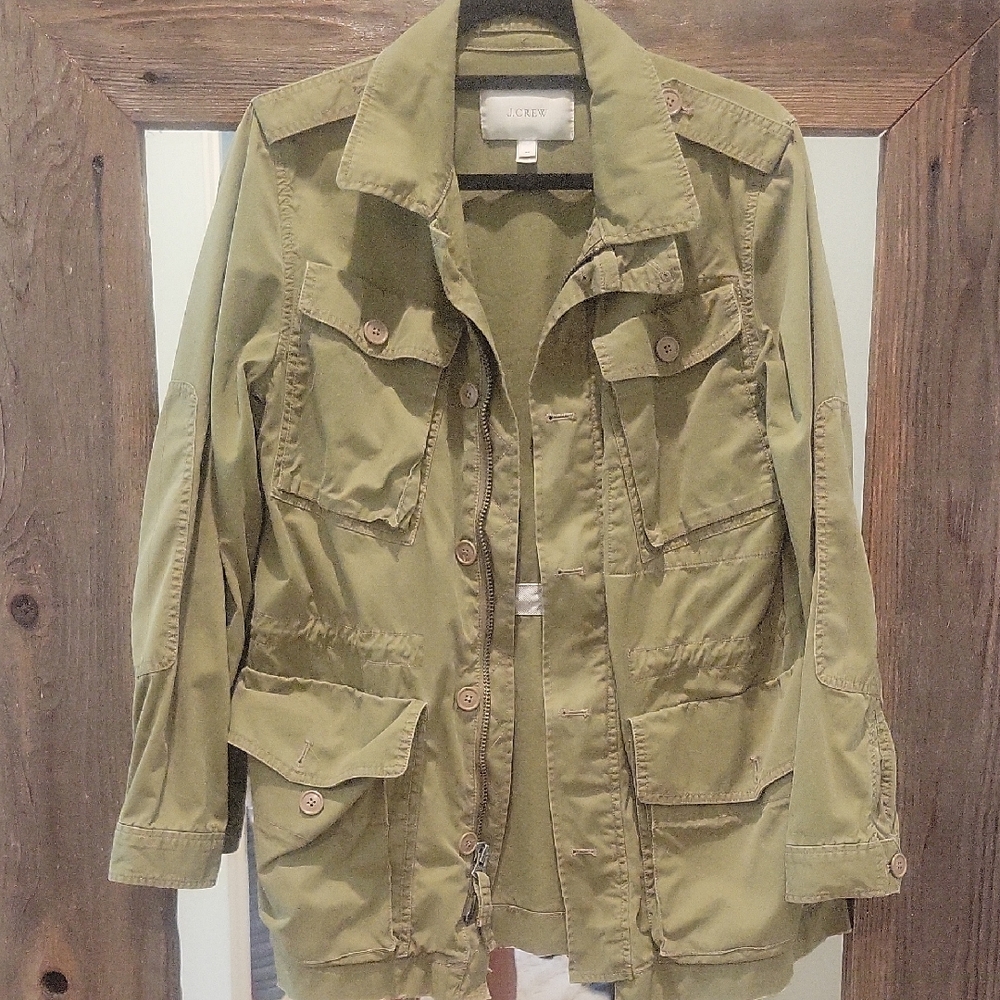 J. Crew Women's Utility Jacket in Olive Green